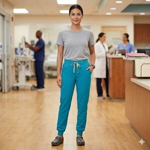 FIGS Teal Zamora Jogger Scrub Pants XS